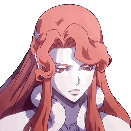 Woman With Red Hair And White Skin Sticker