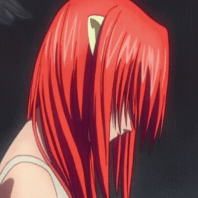 Woman With Red Hair And White Tank Top GIF