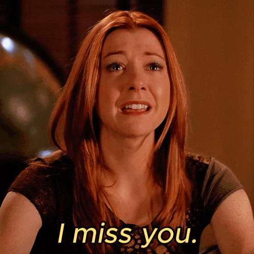 Woman With Red Hair Crying With I Miss You GIF
