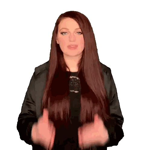 Woman With Red Hair Giving Thumbs Up Sticker