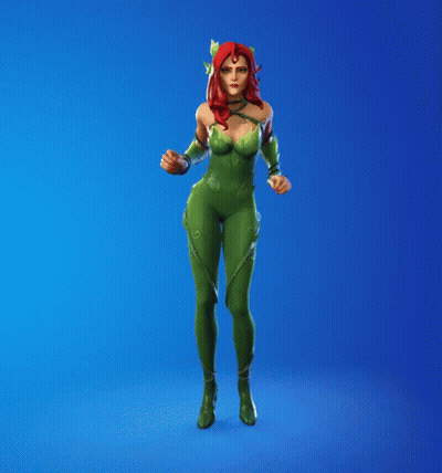 Woman With Red Hair in Green Outfit