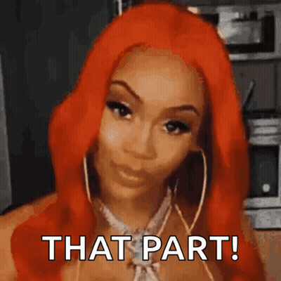 Woman With Red Hair Making Funny Face GIF