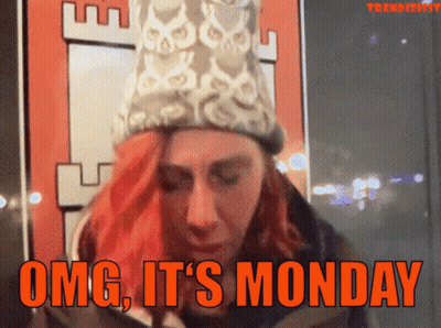 Woman With Red Hair Saying Omg Monday GIF