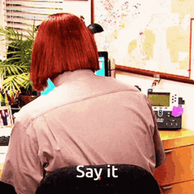 Woman With Red Hair Saying Say It GIF