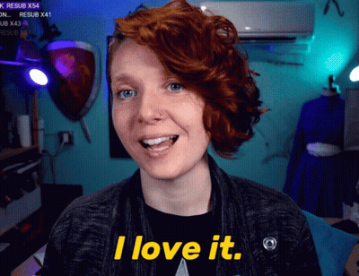Woman With Red Hair Says I Love It GIF