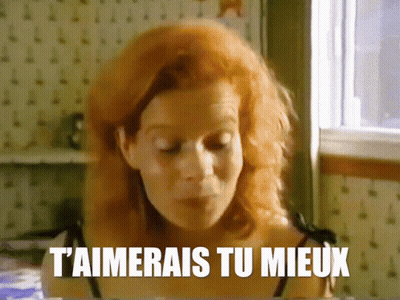 Woman With Red Hair Says T'aimerais Tu Mieux GIF