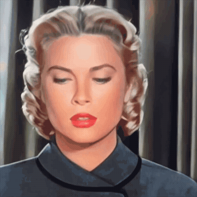 Woman With Red Lips GIF