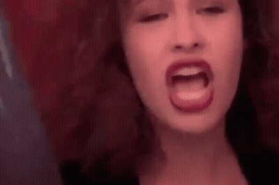 Woman With Red Lips GIF