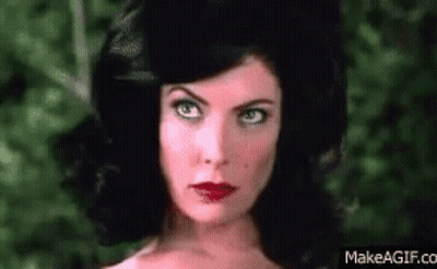 Woman With Red Lipstick Close Up
