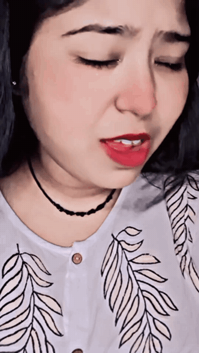 Woman With Red Lipstick GIF