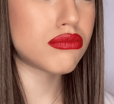 Woman With Red Lipstick GIF