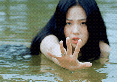 Woman With Ring In Water GIF