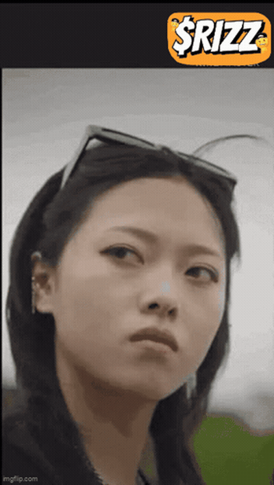 Woman With $Rizz Sticker GIF