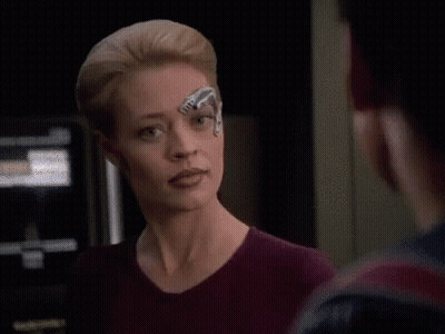 Woman With Robotic Eye Says You Certainly Are Full Of Horseshit Today GIF