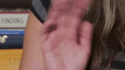 Woman With Sad Face Wave K Bye GIF