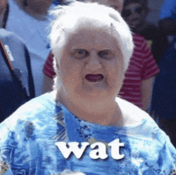 Woman With Senile Look GIF
