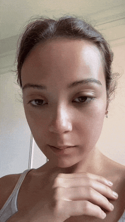 Woman With Serious Look GIF