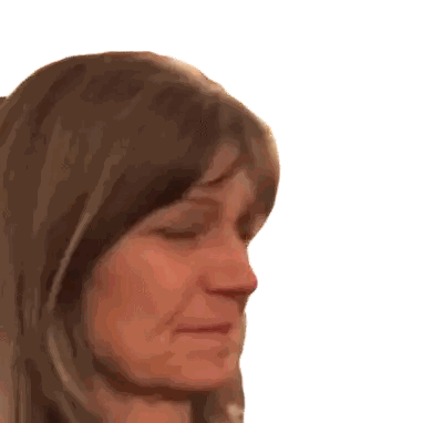Woman With Serious Look Sticker