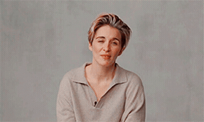 Woman With Short Hair Crossed Arms Funny Face GIF