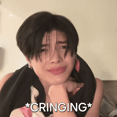Woman With Short Hair Crying Cringing GIF