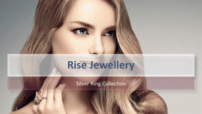 Woman With Silver Ring Saying Rise Jewellery GIF