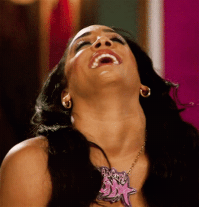 Woman With Starfish Necklace Laughing GIF