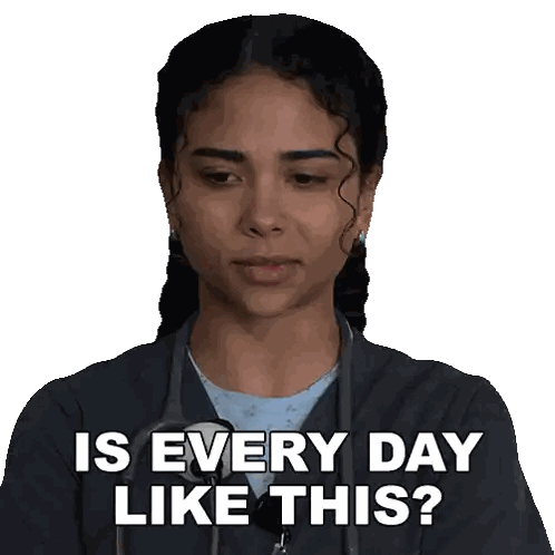 Woman With Stethoscope Asking Is Every Day Like This Sticker