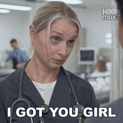 Woman With Stethoscope Says I Got You Girl GIF