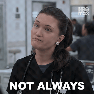 Woman With Stethoscope Says Not Always GIF
