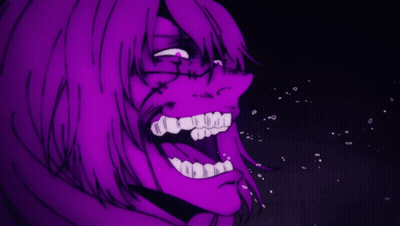 Woman With Stitches Eating Meat GIF