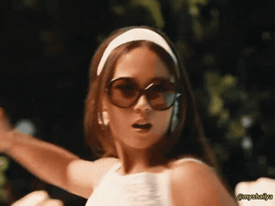 Woman With Sunglasses And Headband @Myshelya GIF