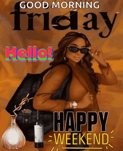 Woman With Sunglasses Carrying Purse And Wine GIF