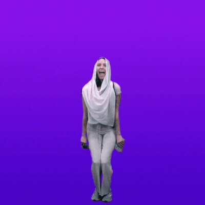 Woman With Tax Refund Sign GIF