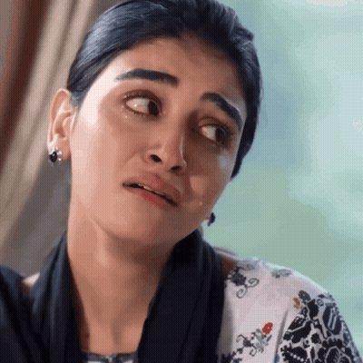 Woman With Tear Running Down Cheek GIF