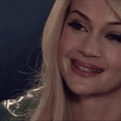 Woman With Tear Running Down Cheek GIF