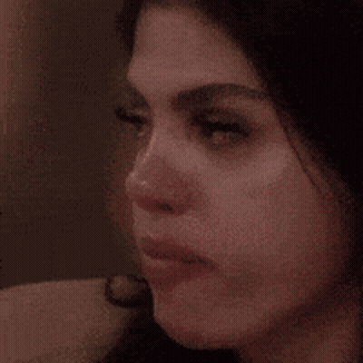 Woman With Tear Running Down Face GIF