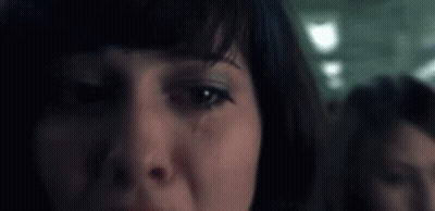 Woman With Tear Running Down Face GIF
