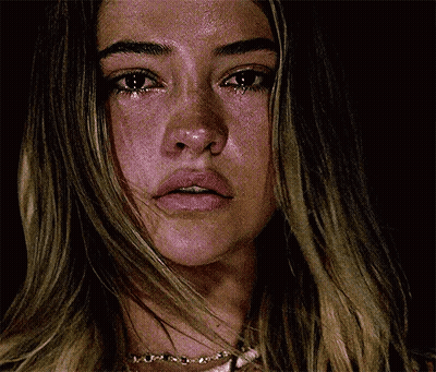 Woman With Tear Running Down Face GIF