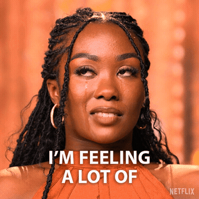 Woman With Tear Says I'm Feeling A Lot Of GIF