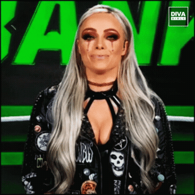 Woman With Tears In Front Of Diva Girls Banner GIF