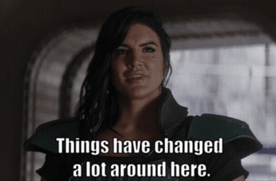 Woman With Things Have Changed Text GIF