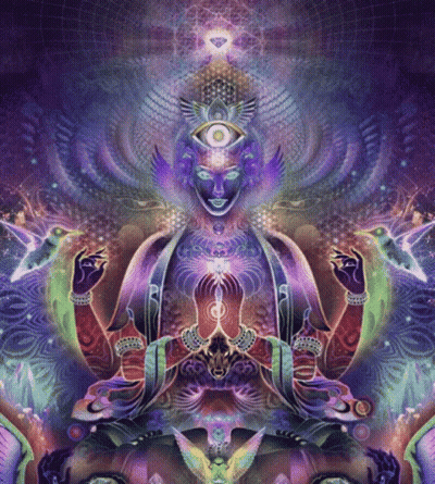 Woman With Third Eye GIF
