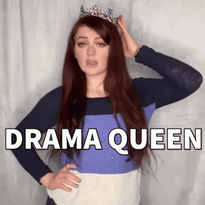 Woman With Tiara Drama Queen GIF