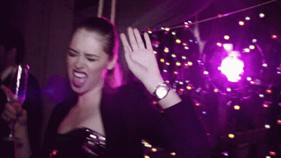 Woman With Watch Making Funny Face GIF