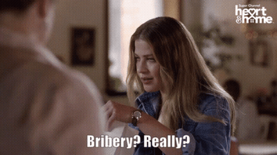 Woman With Watch Says Bribery Really Super Channel GIF