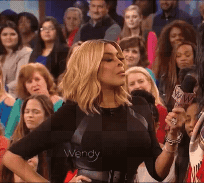 Woman With Wendy On Her Shirt GIF
