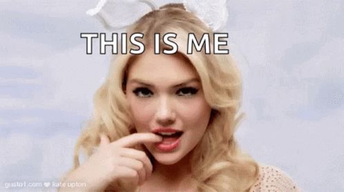 Woman With White Bow Licking Finger GIF