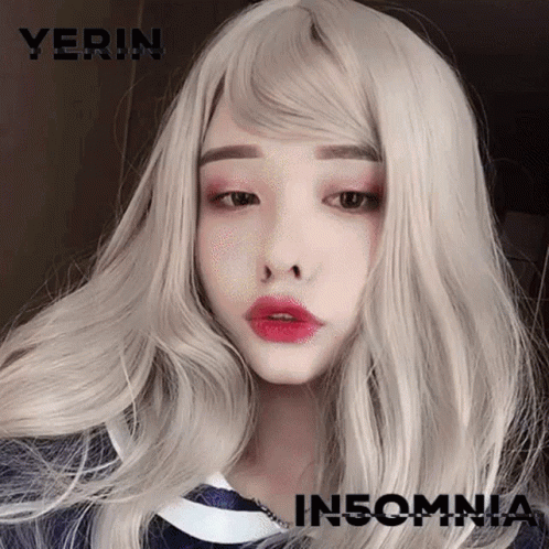 Woman With Wig Insomnia GIF