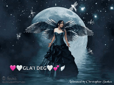 Woman With Wings Gla ' Deg GIF