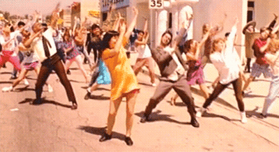 Woman With Word Bjork GIF